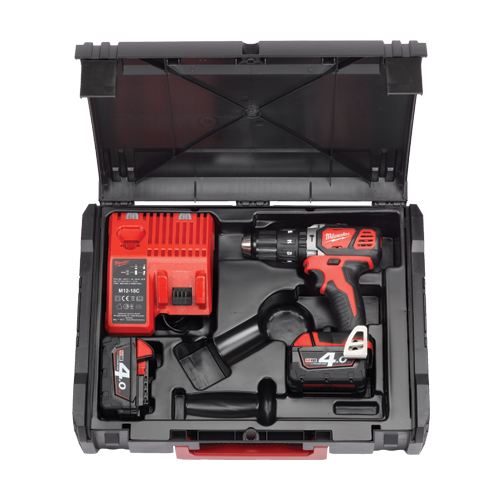 Masina de gaurit cu percutie M18, REDLINK, cu 2 acumulatori M18B4 si 1 incarcator M12-18C - Milwaukee	