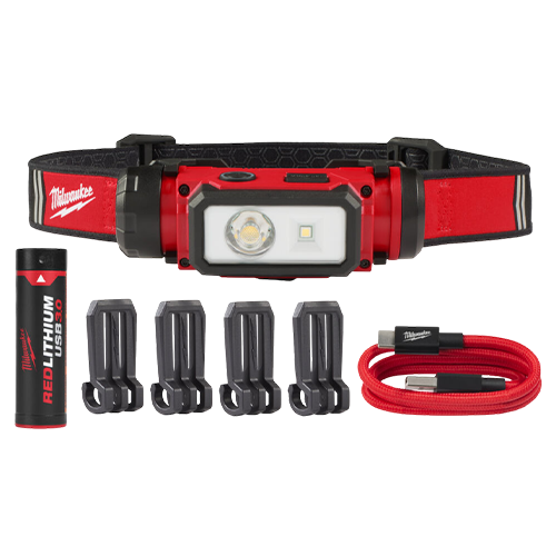 Lanterna frontala reincarcabila, TRUEVIEW, 600 lumeni, 5 moduri de iluminare, IP54 - Milwaukee