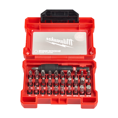 Trusa profesionala cu 31 de biti + suport, Shockwave Impact Duty, geometrie SHOCKZONE, - Milwaukee