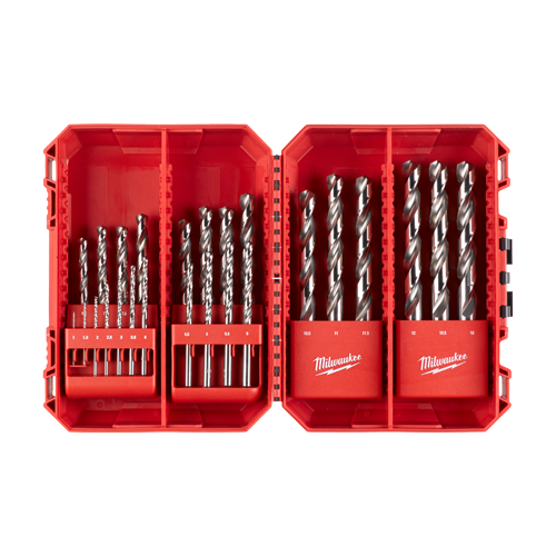 Trusa cu 25 burghie de metal HSS-G Thunderweb, diametru 1-13mm - Milwaukee