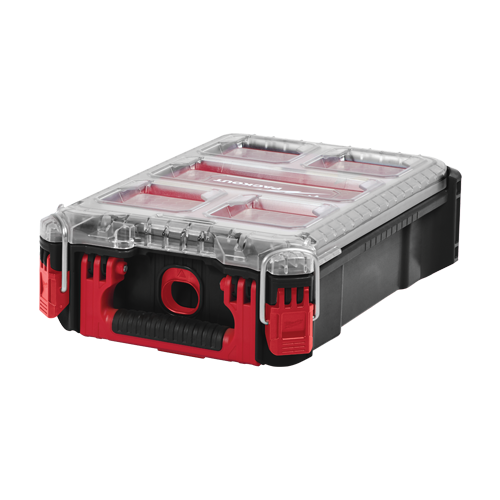 Organizator PACKOUT cu 5 compartimente, capac transparent, IP65 - Milwaukee