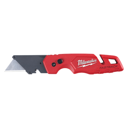Cutit utilitar pliabil FASTBACK, tip flip, depozitare lame, dezizolator de sarma - Milwaukee