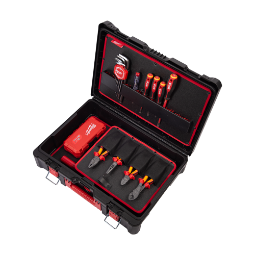 Trusa profesionala Packout cu 62 de piese VDE pentru electricieni - Milwaukee