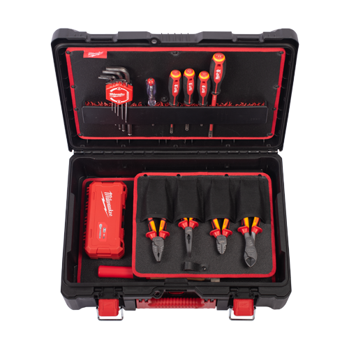 Trusa profesionala Packout cu 62 de piese VDE pentru electricieni - Milwaukee