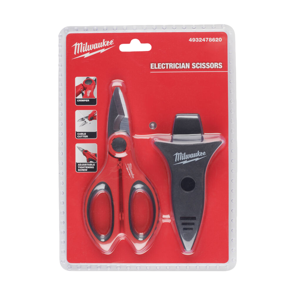 Foarfeca pentru electricieni, serizare cabluri, surub de strangere reglabil, canelura rotunjita - Milwaukee