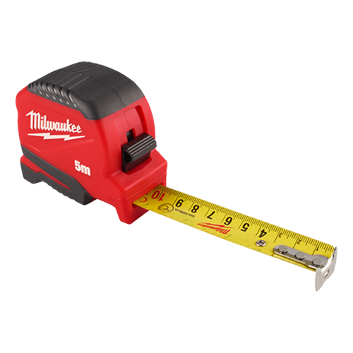 Ruleta compacta (GEN 2), 5 metri, functie Finger-Stop, punct de rupere 3.2m - Milwaukee