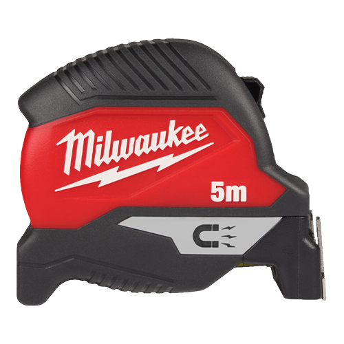 Ruleta Magnetica (Gen 4), 5 metri, functie Finger-Stop, carlig magnetic puternic, punct de rupere 4.5m - Milwaukee