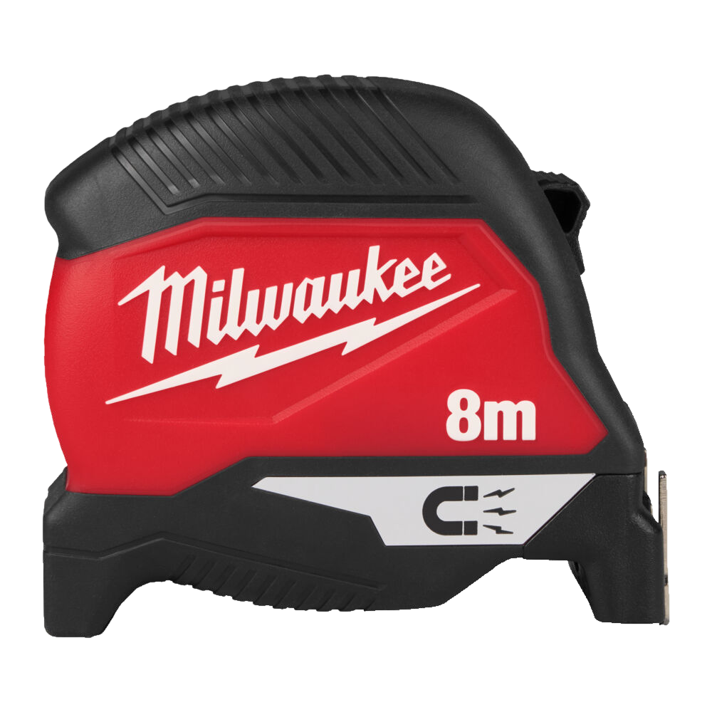 Ruleta Magnetica (Gen 4), 8 metri, functie Finger-Stop, carlig magnetic puternic, punct de rupere 4.5m - Milwaukee