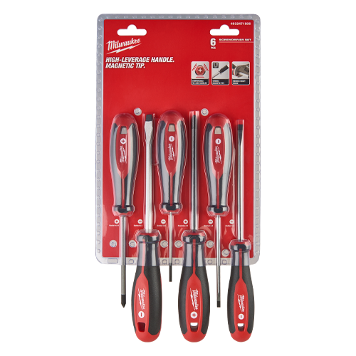 Trusa profesionala cu 6 surubelnite Tri-Lobe, maner ergonomic, varf magnetic - Milwaukee