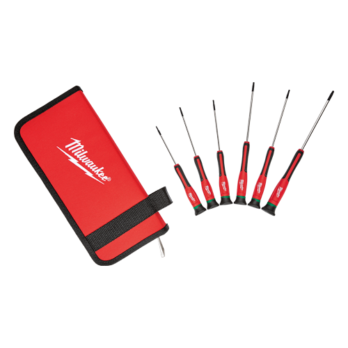 Trusa profesionala cu 6 surubelnite de precizie Torx, manere ergonomice - Milwaukee