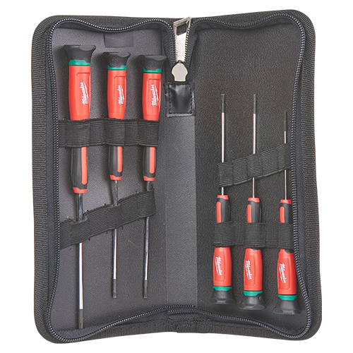 Trusa profesionala cu 6 surubelnite de precizie Torx, manere ergonomice - Milwaukee