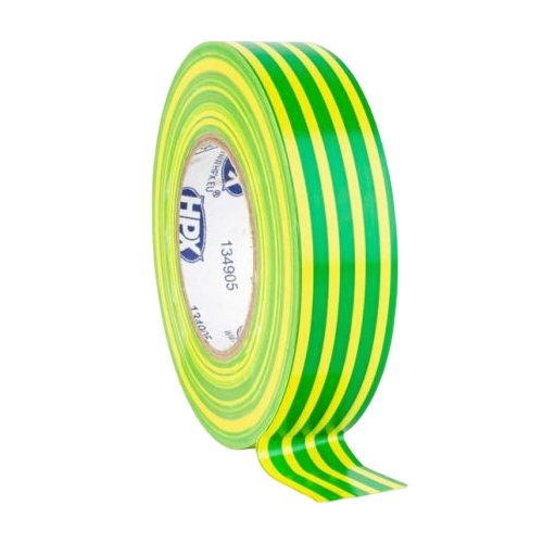 Banda izolatoare PVC, galben-verde, 19mm x 20m - WKK