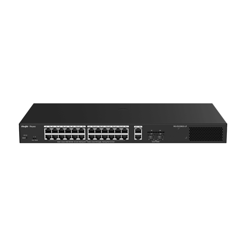 Switch L2, 24 x RJ45 1G PoE+, 2 x RJ45 1G, 2 x SFP 1G, Cloud Management - Ruijie Reyee