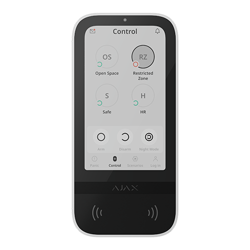Tastatura wireless  Superior KeyPad TouchScreen G3, RFID, BLE, Grade 3, alba - AJAX
