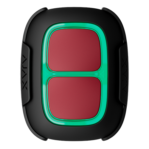 Buton panica Superior DoubleButton G3 Jeweller, negru - AJAX