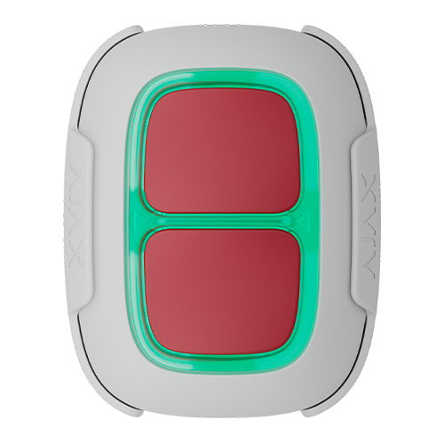 Buton panica Superior DoubleButton G3 Jeweller, alb - AJAX