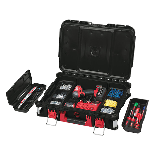 Cutie modulara de transport scule PACKOUT 3, cu maner, capacitate 34kg, IP65 - Milwaukee