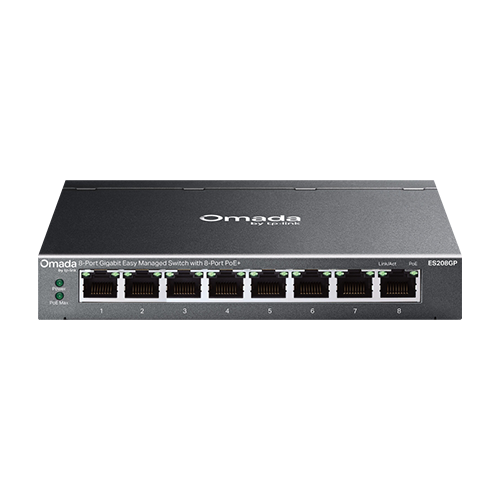 Switch L2, 8 x RJ45 1G PoE, Buget PoE 64W, Easy Managed - TP-Link Omada