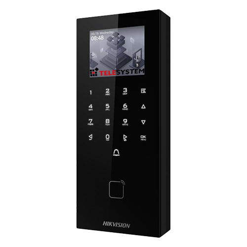 Terminal control acces, LCD 2.4 inch., PIN/M1, Wiegand 26/34, RS485, Bluetooth, Wi-Fi - HIKVISION DS-K1T807MBWX-QRE1
