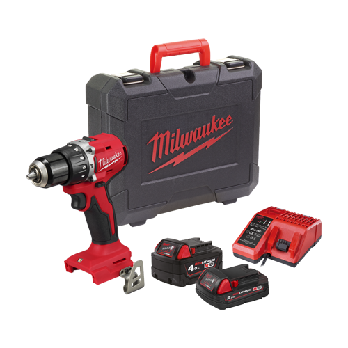 Masina de gaurit cu percutie M18, fara perii, tehnologie REDLITHIUM, cu acc. si incarcator - Milwaukee