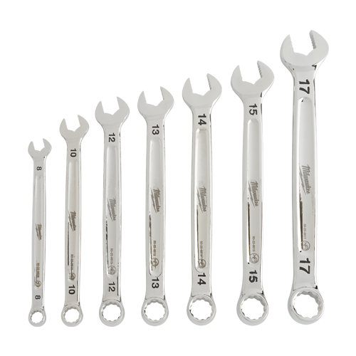 Set de 7 chei combinate, tehnologie MAX BITE, 8-17mm - Milwaukee