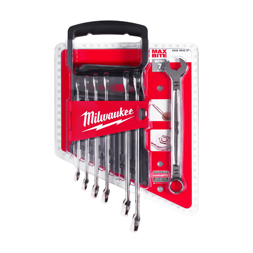 Set de 7 chei combinate, tehnologie MAX BITE, 8-17mm - Milwaukee