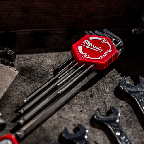 Set de 9 chei imbus hexagonale, 1.5-10mm - Milwaukee