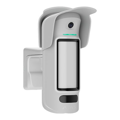 Detector de miscare PIR Curtain Outdoor HighMount (PhOD), anti-masking, wireless, alb - AJAX