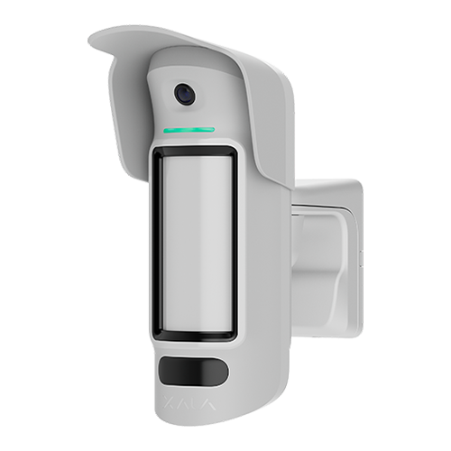 Detector de miscare PIR Curtain Outdoor HighMount (PhOD), anti-masking, wireless, alb - AJAX