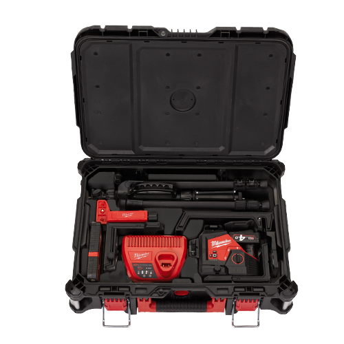 Nivela laser verde M123PLKIT, cu 3 planuri, 360°, IP54, acc. si incarcator inclus - Milwaukee