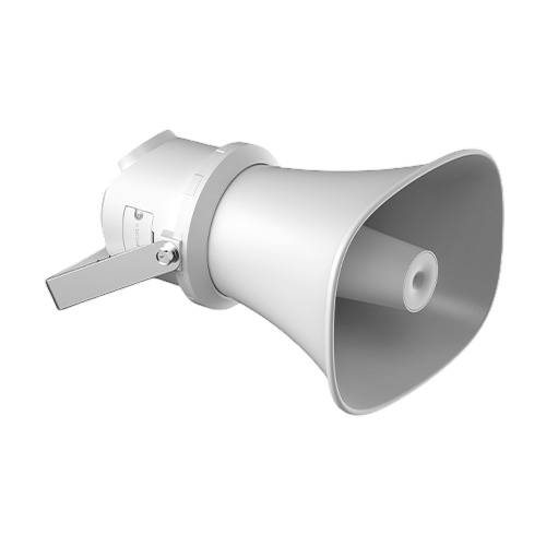 Difuzor IP cu palnie 10W, Mic, 64GB EMMC, PoE, Out 12VDC 25mA, Alarma In, IP67, IK10 - HIKVISION