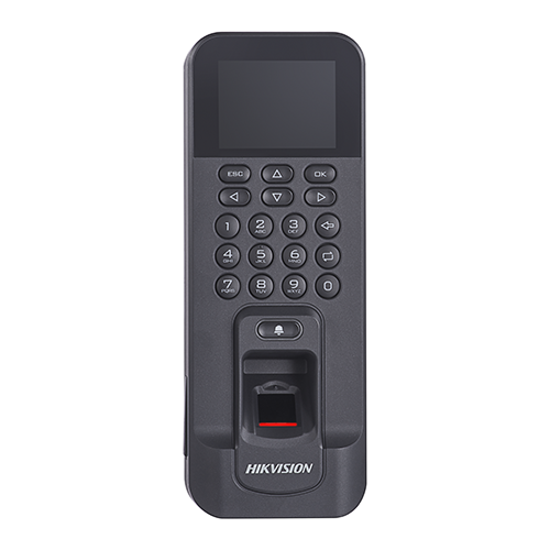 Terminal control acces cu pontaj, LCD 2.4 inch., PIN/M1, Wiegand 26/34, RS485, WiFi - HIKVISION