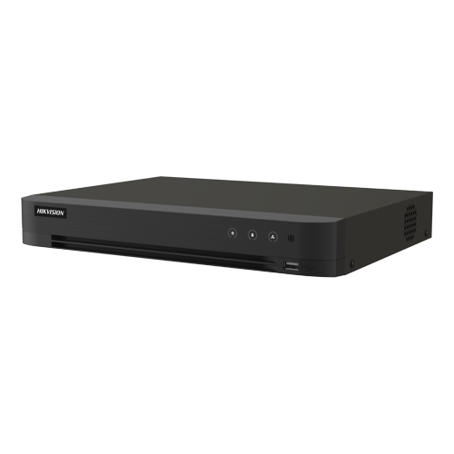  DVR AcuSense 4 ch., 4K + 4 ch. IP 4K, Audio bidirectional, Alarma, 1U - HIKVISION
