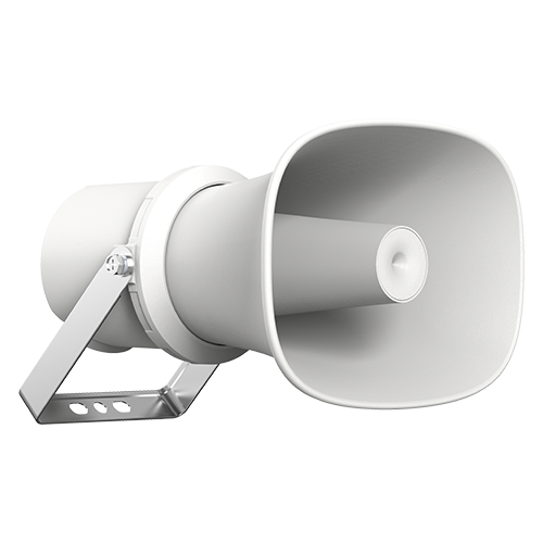 Difuzor IP cu palnie 25W, Mic., 64GB EMMC, iesire Alarma 12VDC 25mA, IP67, IK10 - HIKVISION