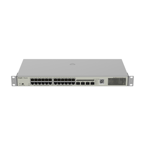 Switch L2, 24 x RJ45 1G PoE, 4 x SFP 1G, Cloud Management - Ruijie Reyee