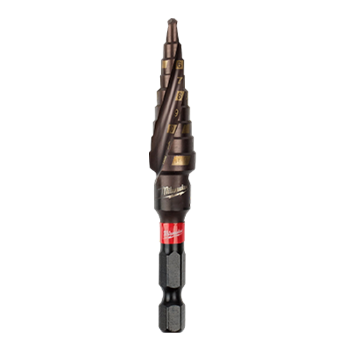 Trusa profesionala cu 3 burghie in trepte Shockwave IMPACT DUTY, prindere Hex 1/4 - Milwaukee