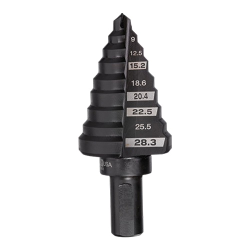 Trusa profesionala cu 3 burghie in trepte Shockwave IMPACT DUTY, prindere Hex 1/4 - Milwaukee