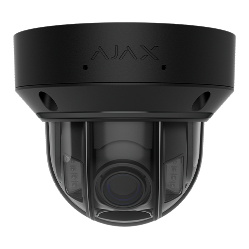 Camera de supraveghere video HLVF tip cupola (dome), 5 Mp, ASP, neagra - AJAX