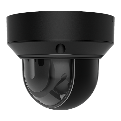 Camera de supraveghere video HLVF tip cupola (dome), 8 Mp, ASP, neagra - AJAX