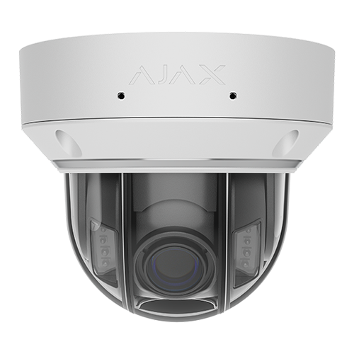 Camera de supraveghere video HLVF tip cupola (dome), 8 Mp, ASP, alba - AJAX