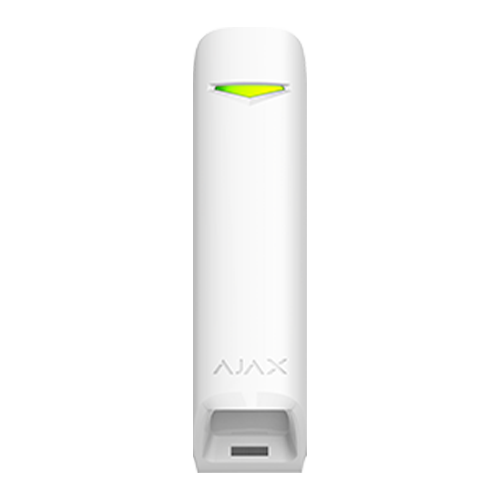 Detector de miscare wireless de tip cortina pentru interior, 2 senzori pir, wireless, 868 Mhz, alb - AJAX