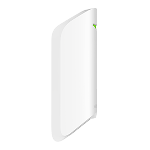 Detector de miscare wireless de tip cortina pentru interior, 2 senzori pir, wireless, 868 Mhz, alb - AJAX