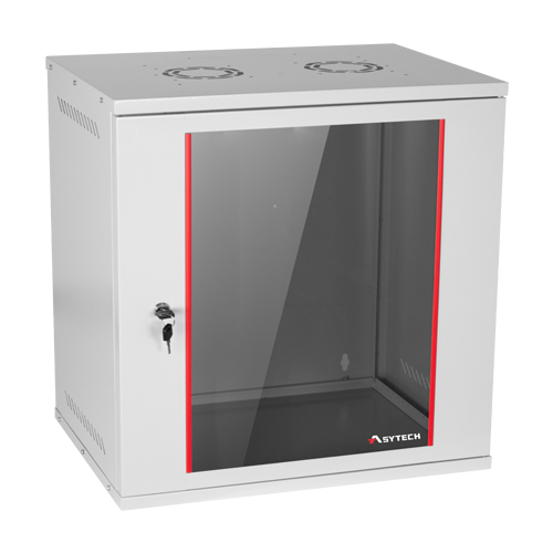Rack perete 12U 19'' 542X400, capacitate incarcare 50 kg, RAL7035 - ASYTECH Networking