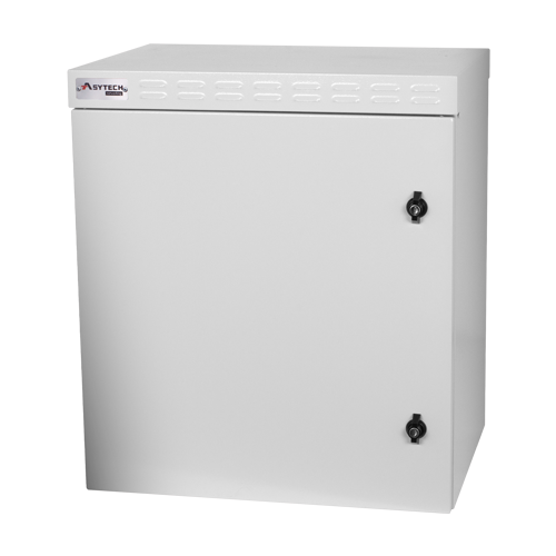 Cabinet rack exterior 12U 19'' 600x450, capacitate incarcare 300 kg, IP55, IK10 - ASYTECH Networking