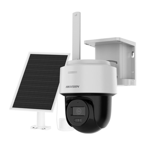 Camera PT 4G 4MP cu panou solar, lentila 4mm, IR 30m, WL 30m, Audio, IP66 - HIKVISION