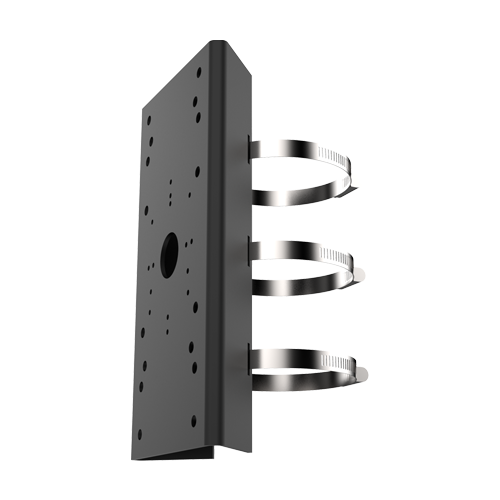  Suport montare pe stalp camere bullet, Negru - HIKVISION