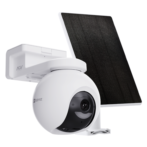 Camera IP PT Wi-Fi6 + Panou solar 5W, 8MP, baterie 10.400 mAh, Audio, IR 15m, Color 24/7 - EZVIZ