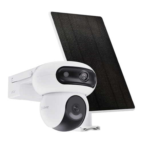  Camera IP PT Dual-Lens 4MP + panou solar 8W, Wi-Fi6&4G, Baterie 10.400 mAh, Audio, IR 35M - EZVIZ