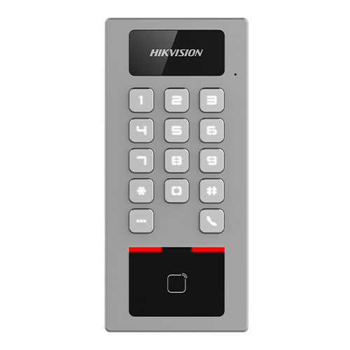 Terminal control acces, PIN, cititor card, Bluetooth, Wi-Fi, Alarma, IK09 - HIKVISION DS-K1T502DBWX-E1