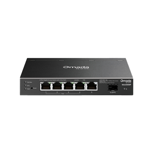  Switch L2+, 5 x RJ45 1G (4 x PoE+), 1 x SFP 1G, Buget PoE 63W, Management - TP-Link Omada